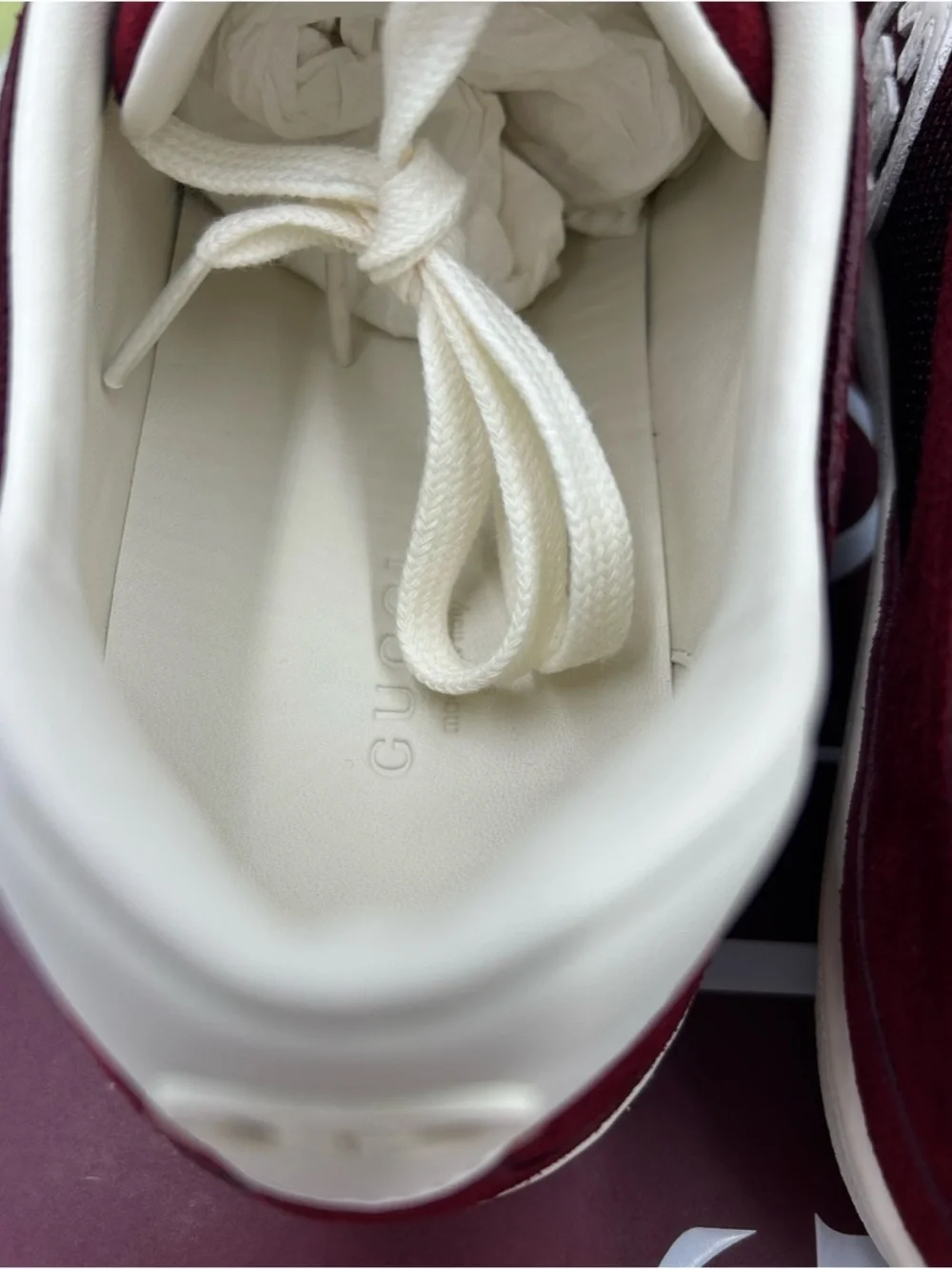 Women's Gucci interlocking G suede/mesh sneakers size 40/10 US made in Italy